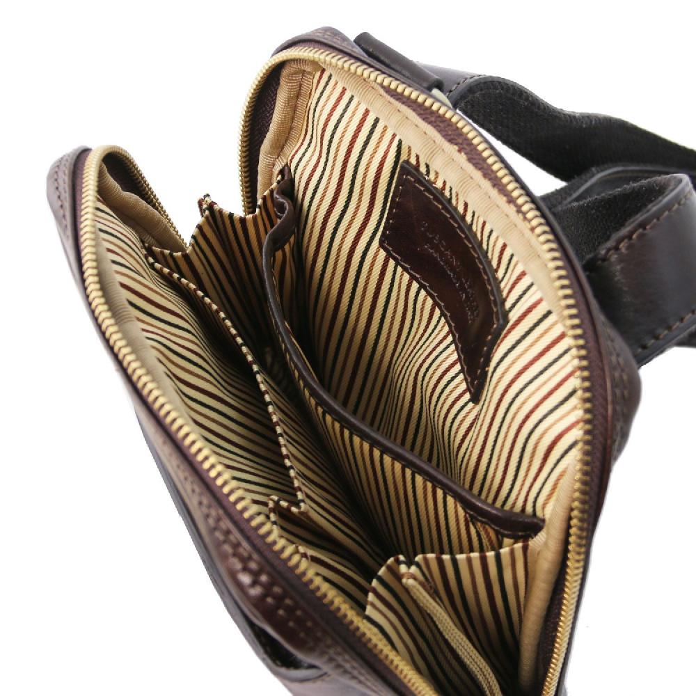 Tuscany Leather Borsello da Uomo in Pelle Sostegno trimestrale