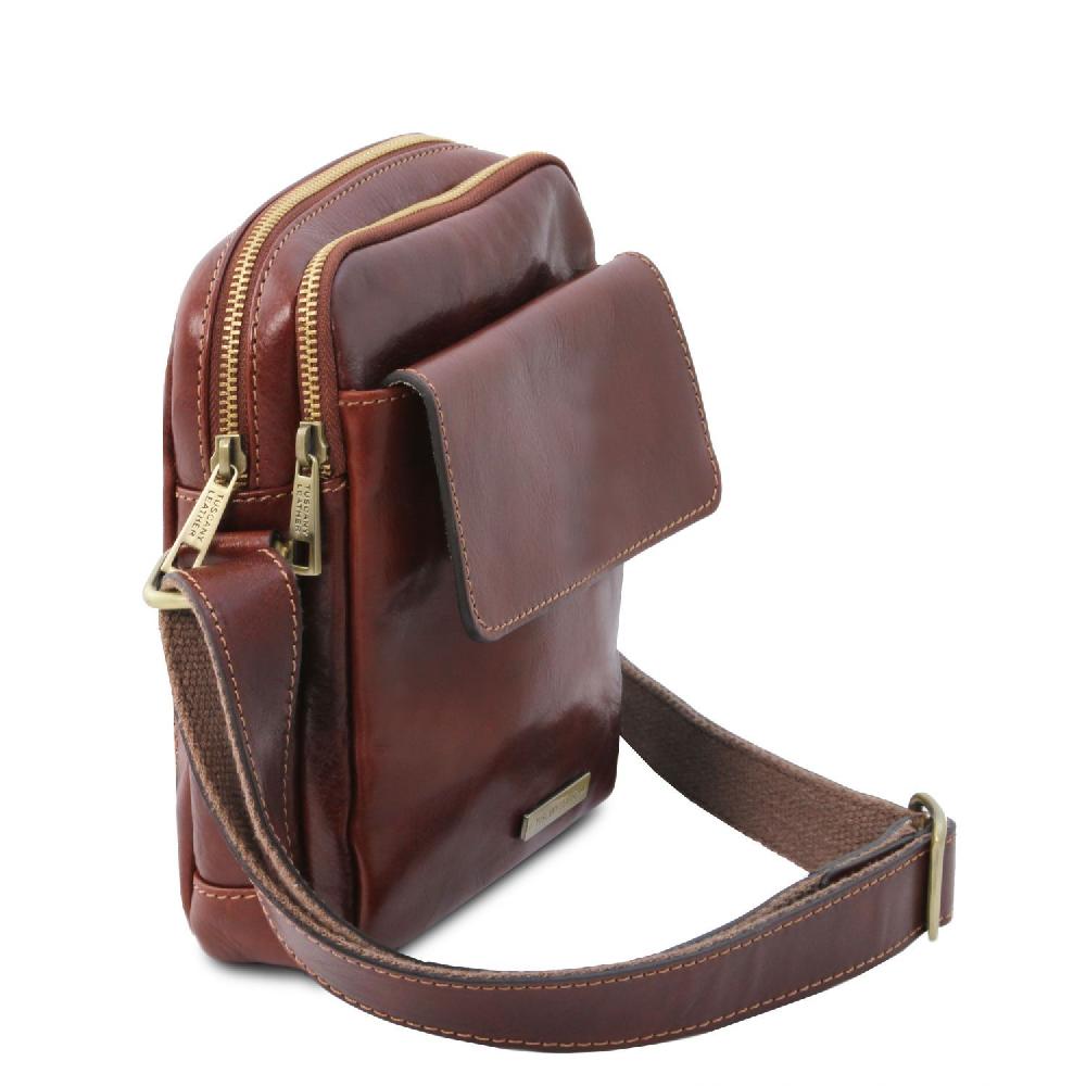 Tuscany Leather Borsello da Uomo in Pelle 50% di sconto con spedizione gratuita