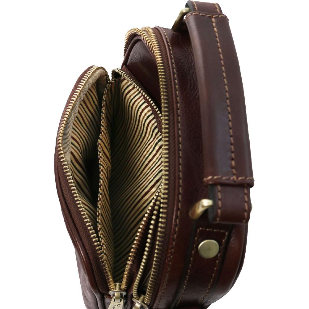 Tuscany Leather Borsello da Uomo in Pelle Officina
