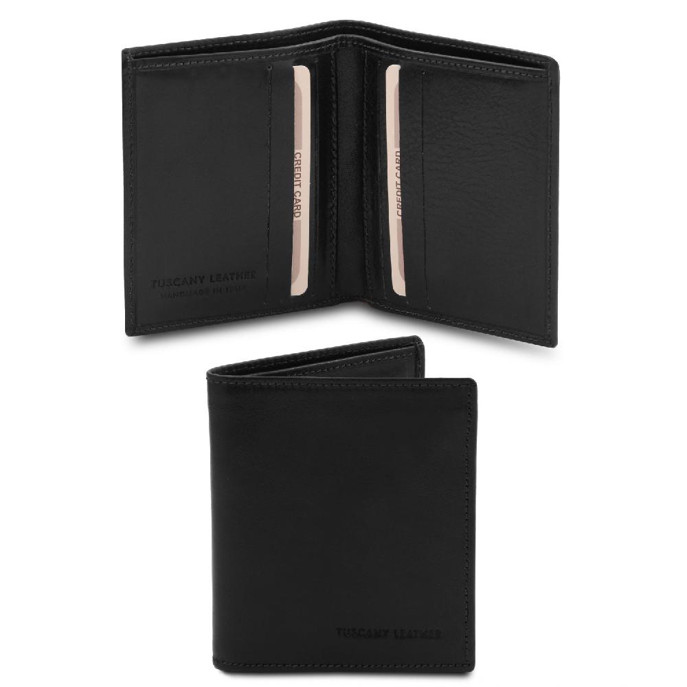 Tuscany Leather Esclusivo Portafoglio Uomo in Pelle 2 Ante
