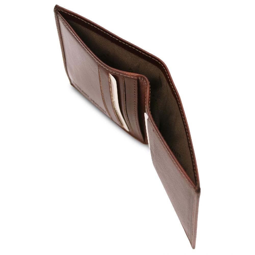 Tuscany Leather Esclusivo Portafoglio Uomo in Pelle 2 Ante Italy