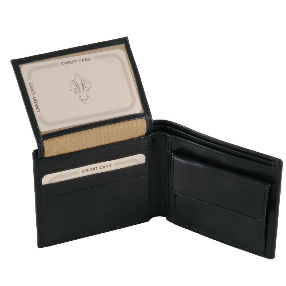 Tuscany Leather Esclusivo Portafoglio Uomo in Pelle 3 Ante con Portaspiccioli Vendita