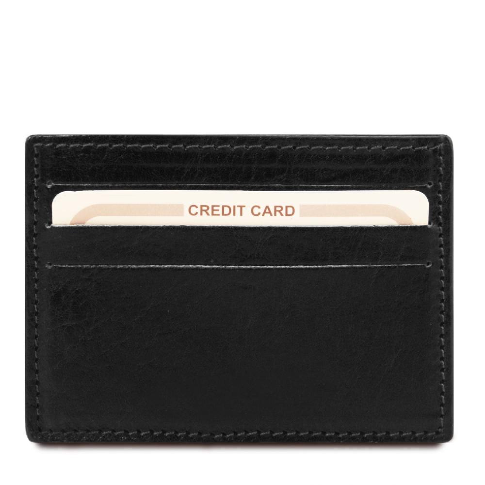 Tuscany Leather Esclusivo Portacarte di Credito in Pelle Saldi