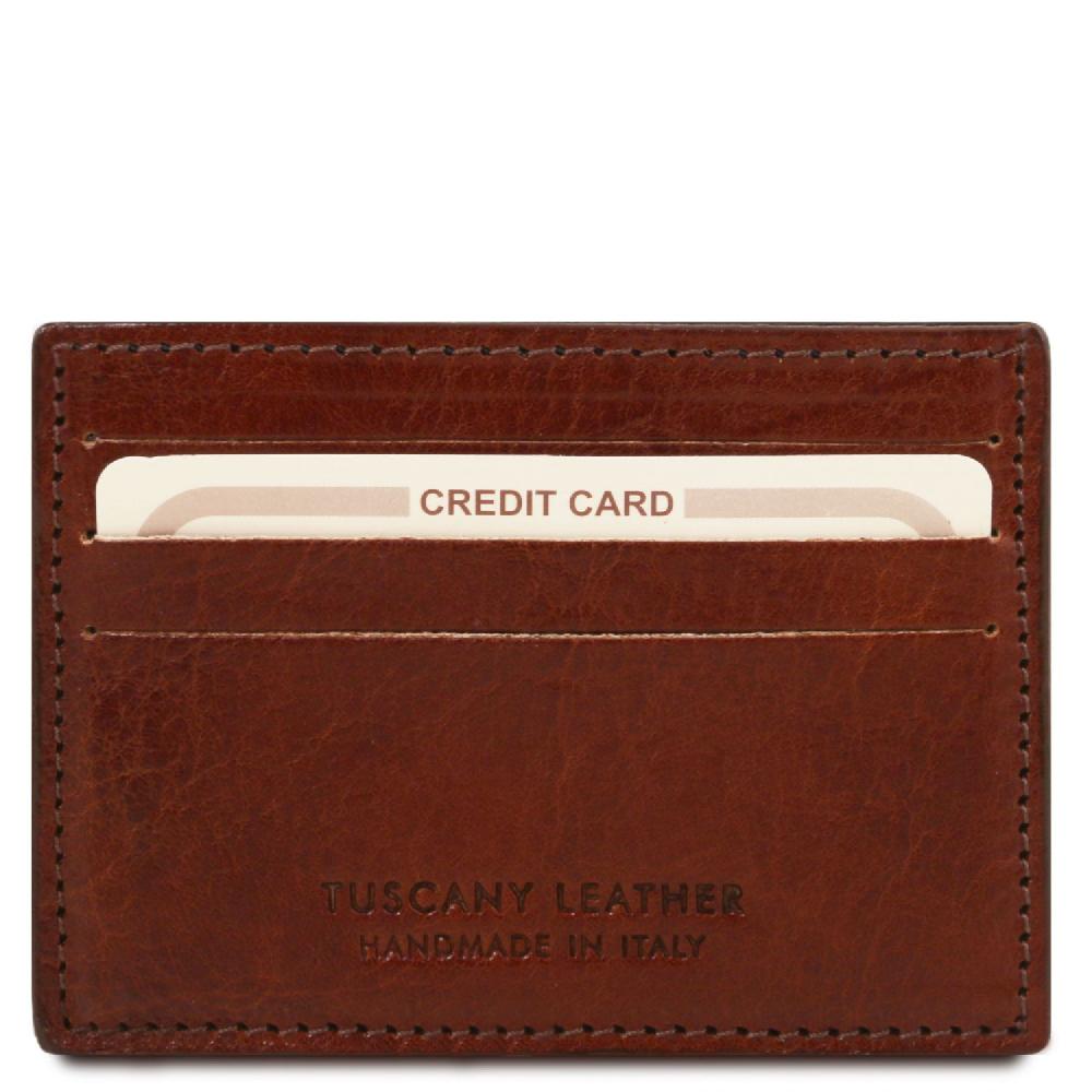 Tuscany Leather Esclusivo Portacarte di Credito in Pelle
