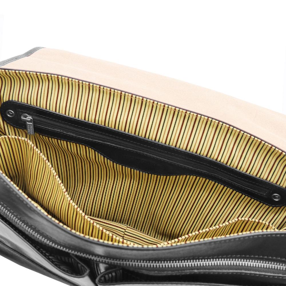 Tuscany Leather Borsa da Lavoro TL SMART Multiscomparto in Pelle con Pattella Flash Sale