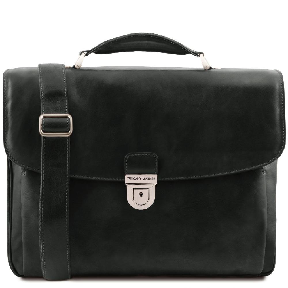 Tuscany Leather Borsa Porta Computer TL SMART Multiscomparto in Pelle Offerta esclusiva