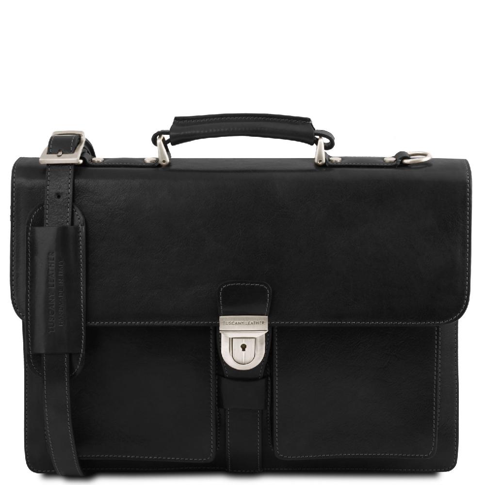 Tuscany Leather Borsa da Lavoro in Pelle 3 Scomparti