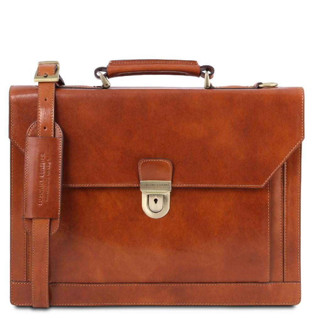 Tuscany Leather Cartella in Pelle 3 Scomparti Offerta temporanea