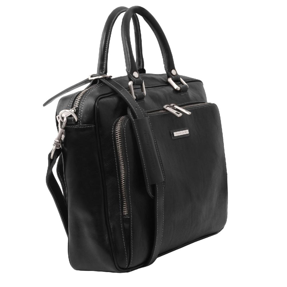 Tuscany Leather Borsa Porta Computer da Lavoro con Tasca Frontale in Pelle Offerte esclusive