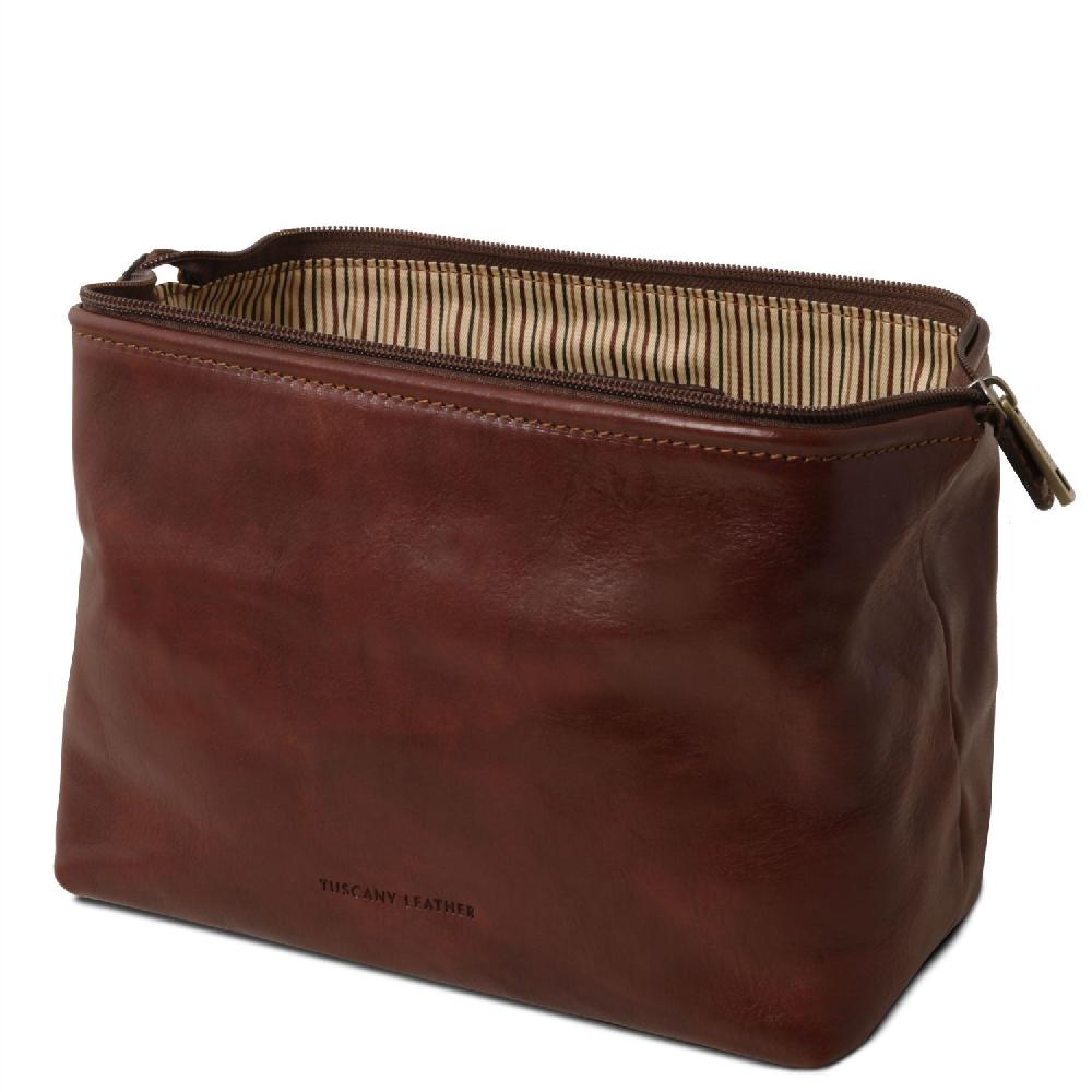 Tuscany Leather Beauty Case in Pelle - Misura Grande Offerte stagionali