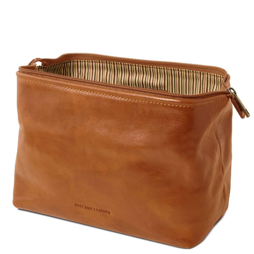 Tuscany Leather Beauty Case in Pelle - Misura Grande Liquidazione