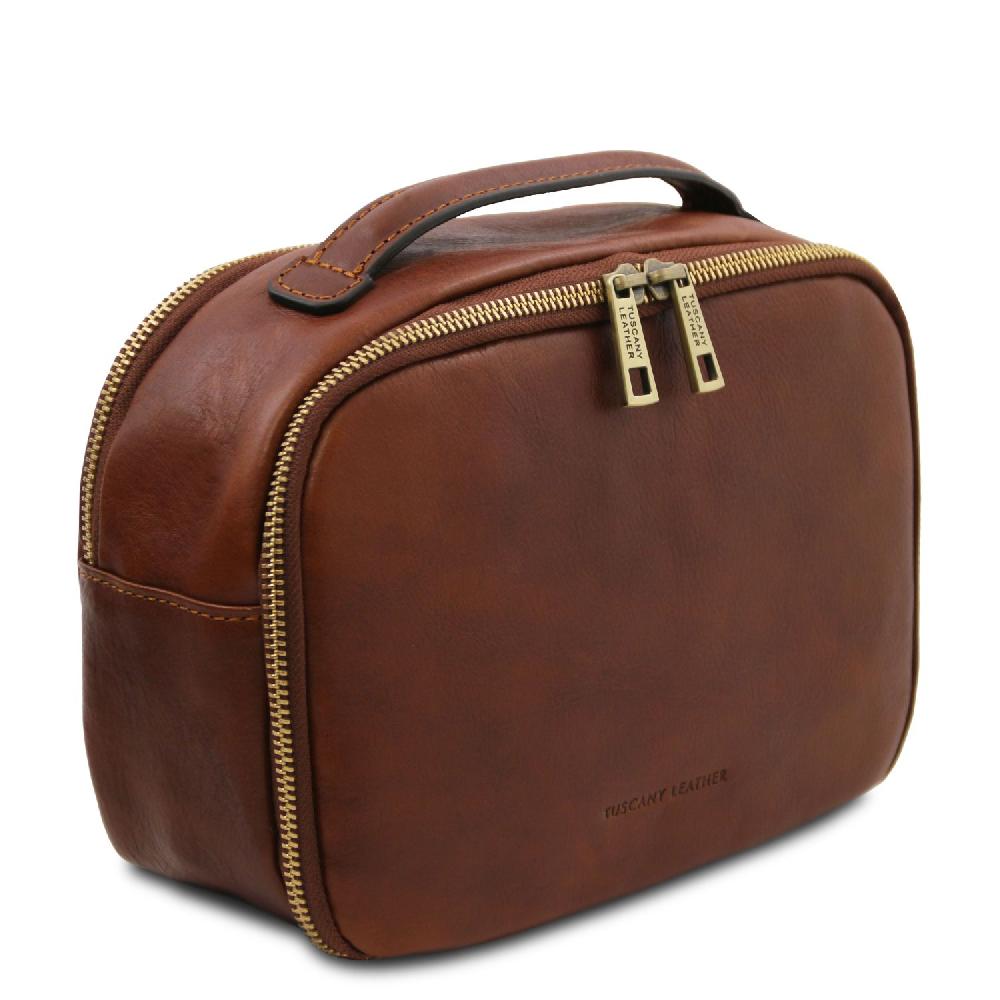 Tuscany Leather Beauty Case in Pelle Prezzo basso