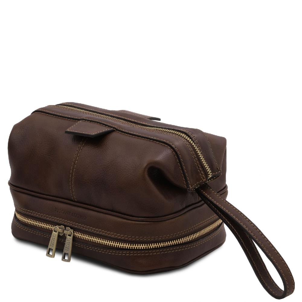 Tuscany Leather Beauty Case in Pelle Ritorno libero