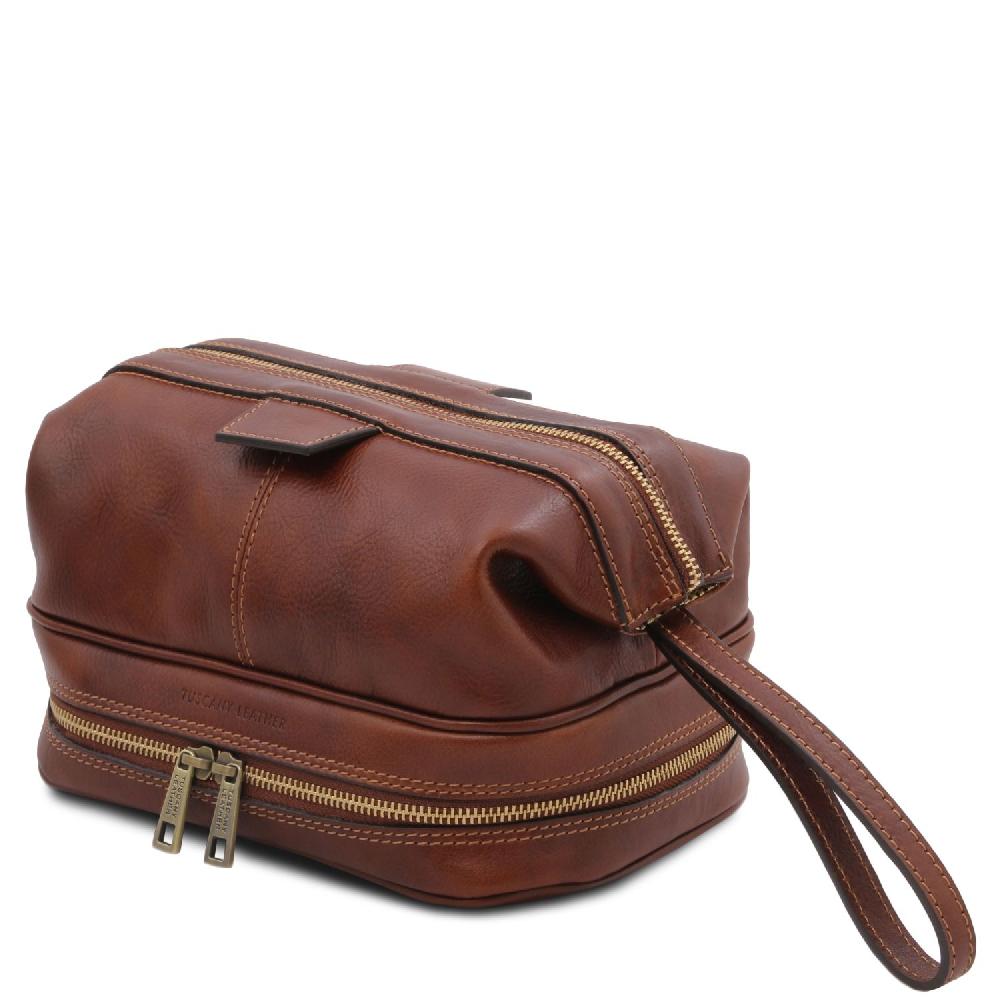 Tuscany Leather Beauty Case in Pelle Rilascio limitato