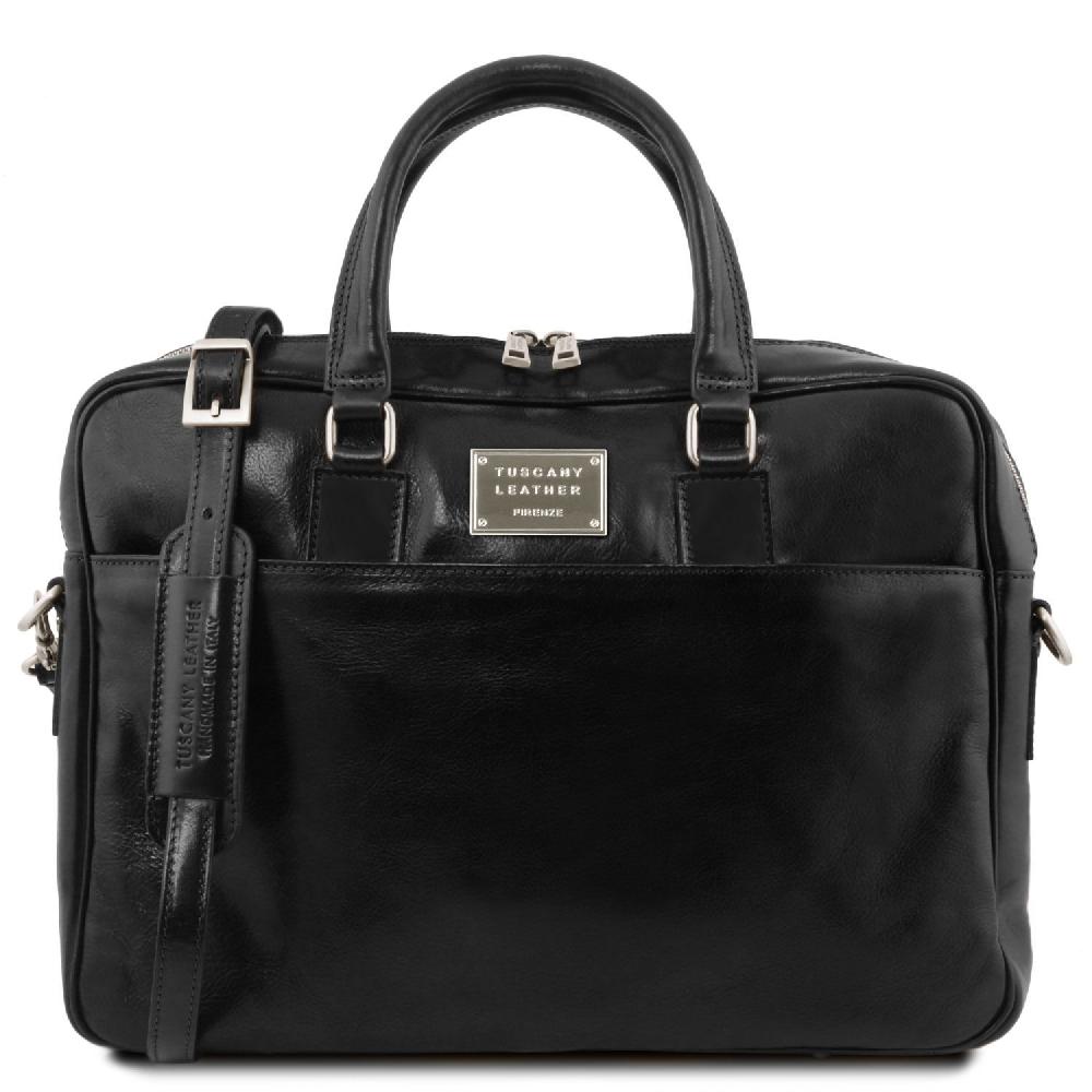 Tuscany Leather Borsa Porta Computer a 2 Scomparti in Pelle