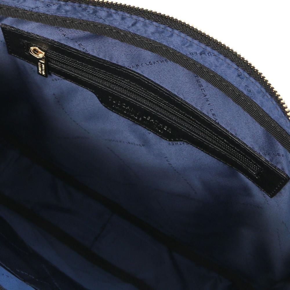Tuscany Leather Borsa Porta Computer da Donna in Pelle Saffiano Consegna Veloce
