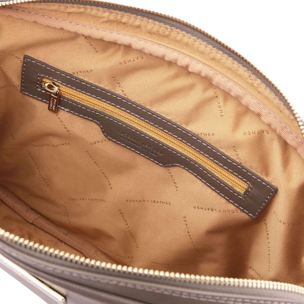 Tuscany Leather Borsa Porta Computer da Donna in Pelle Saffiano Promozione Limitata