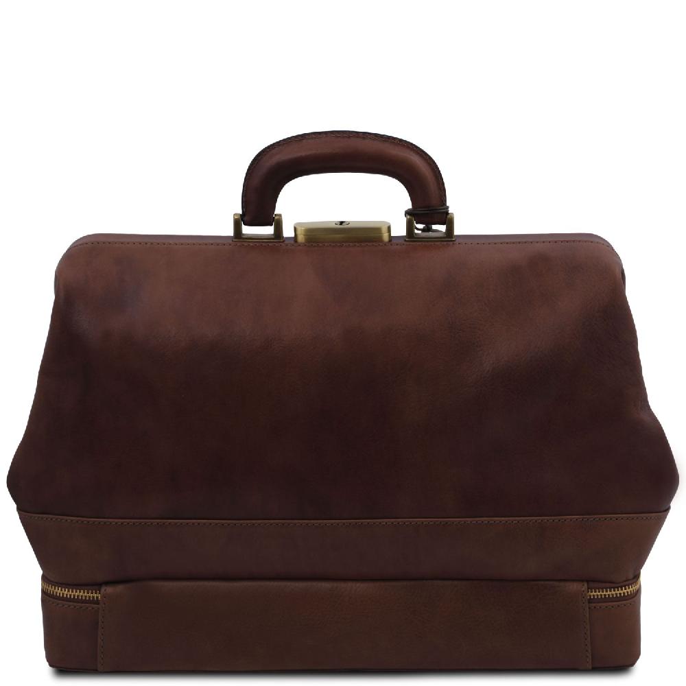 Tuscany Leather Esclusiva Borsa Medico in Pelle con Doppio Fondo Vendite Flash
