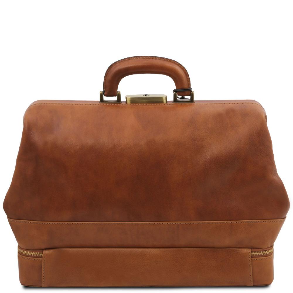 Tuscany Leather Esclusiva Borsa Medico in Pelle con Doppio Fondo In Saldo