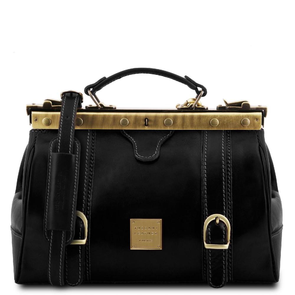 Tuscany Leather Borsa Medico in Pelle con Fibbie Frontali