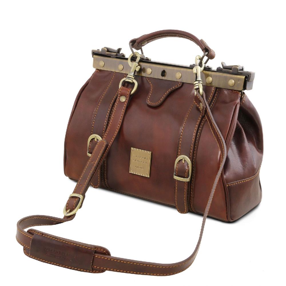Tuscany Leather Borsa Medico in Pelle con Fibbie Frontali Prezzo di fabbrica