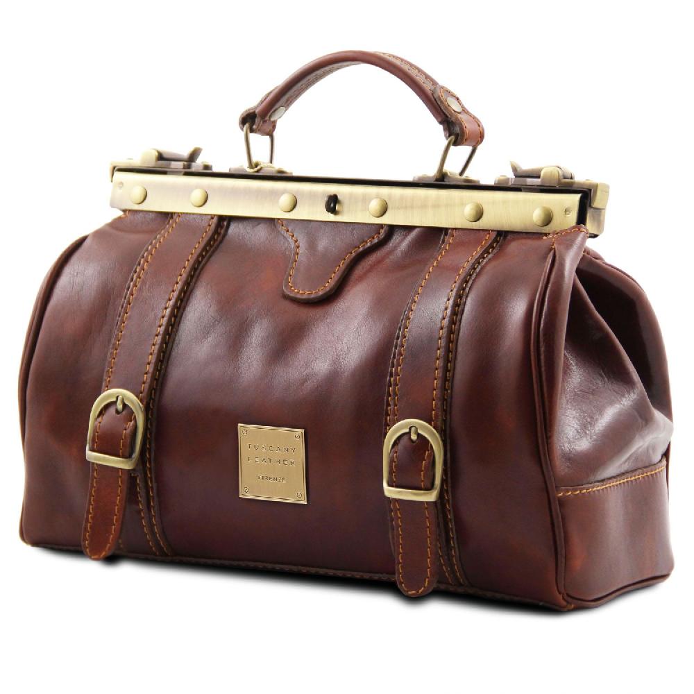 Tuscany Leather Borsa Medico in Pelle con Fibbie Frontali Comprare a buon mercato