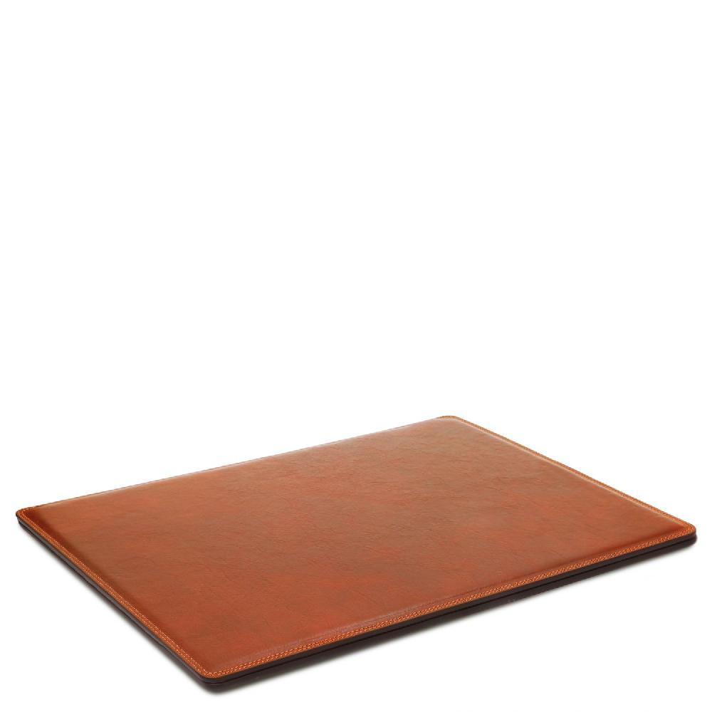 Tuscany Leather Sottomano da Scrivania con Ribalta Tappetino per Mouse e Vuotatasche in Pelle Sconti VIP