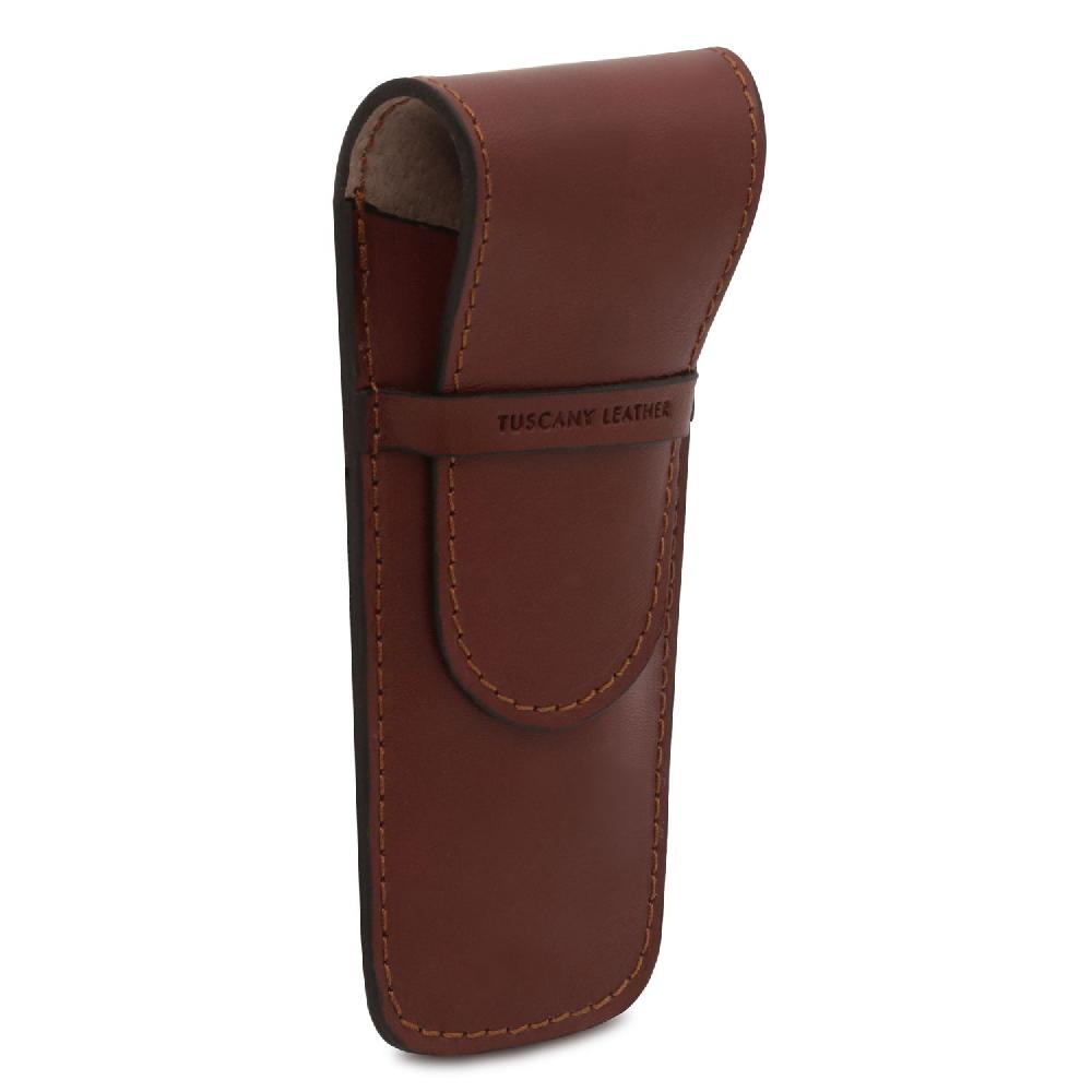 Tuscany Leather Elegante Porta Penne 2 Posti/porta Orologio in Pelle Latest stili