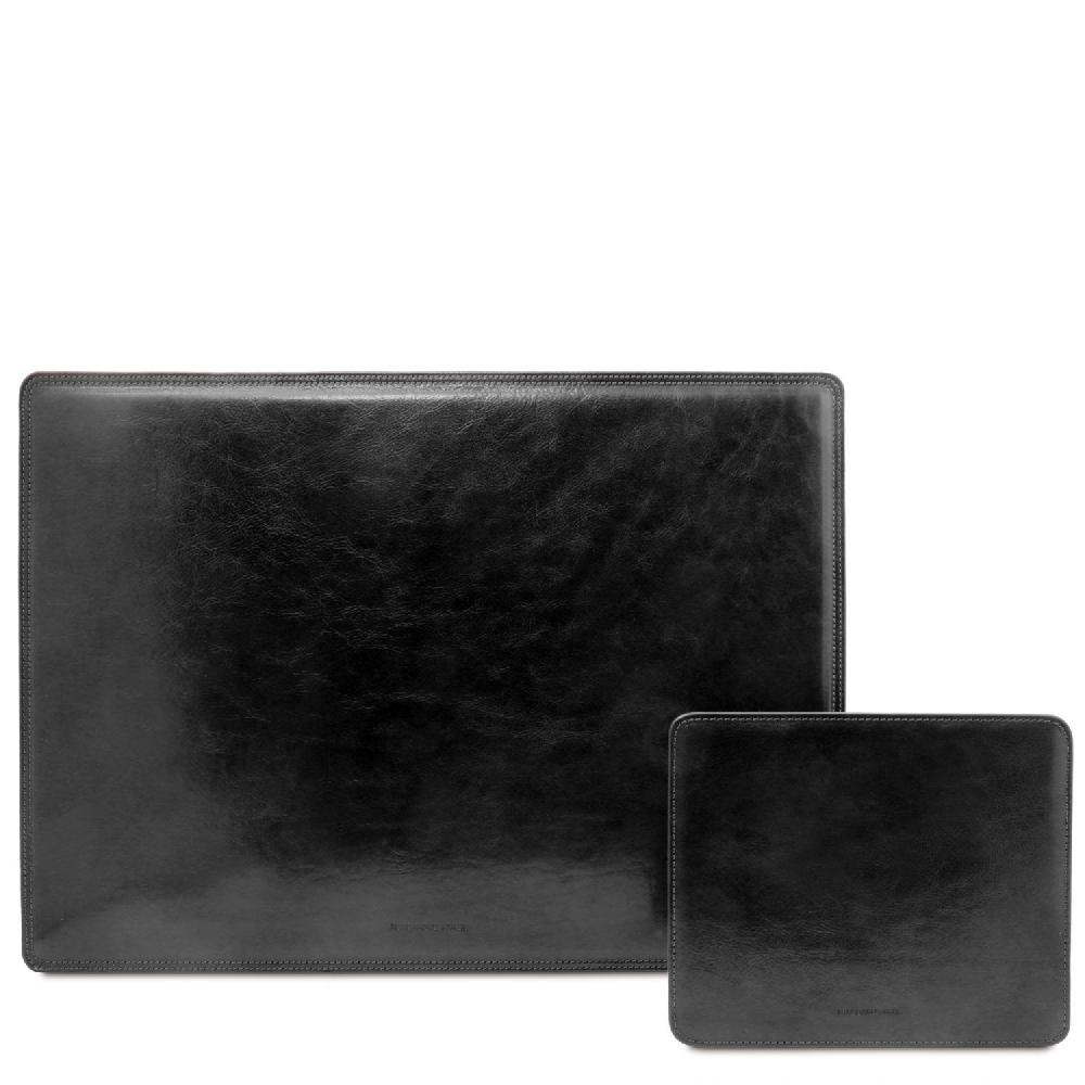 Tuscany Leather Sottomano da Scrivania e Tappetino per Mouse in Pelle