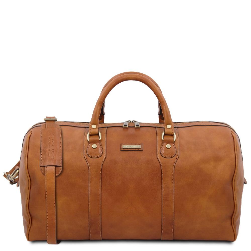 Tuscany Leather Borsone da Viaggio in Pelle Consegna Veloce