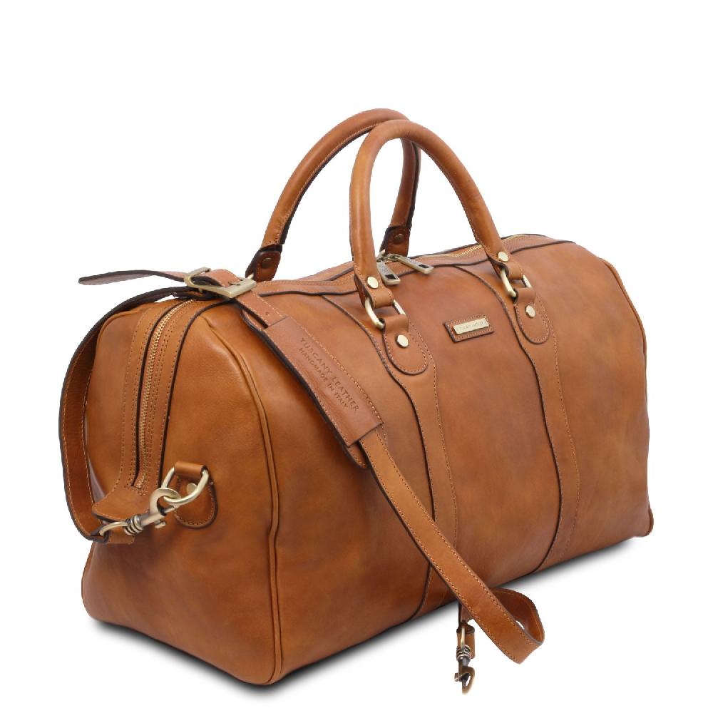 Tuscany Leather Borsone da Viaggio in Pelle Consegna Veloce