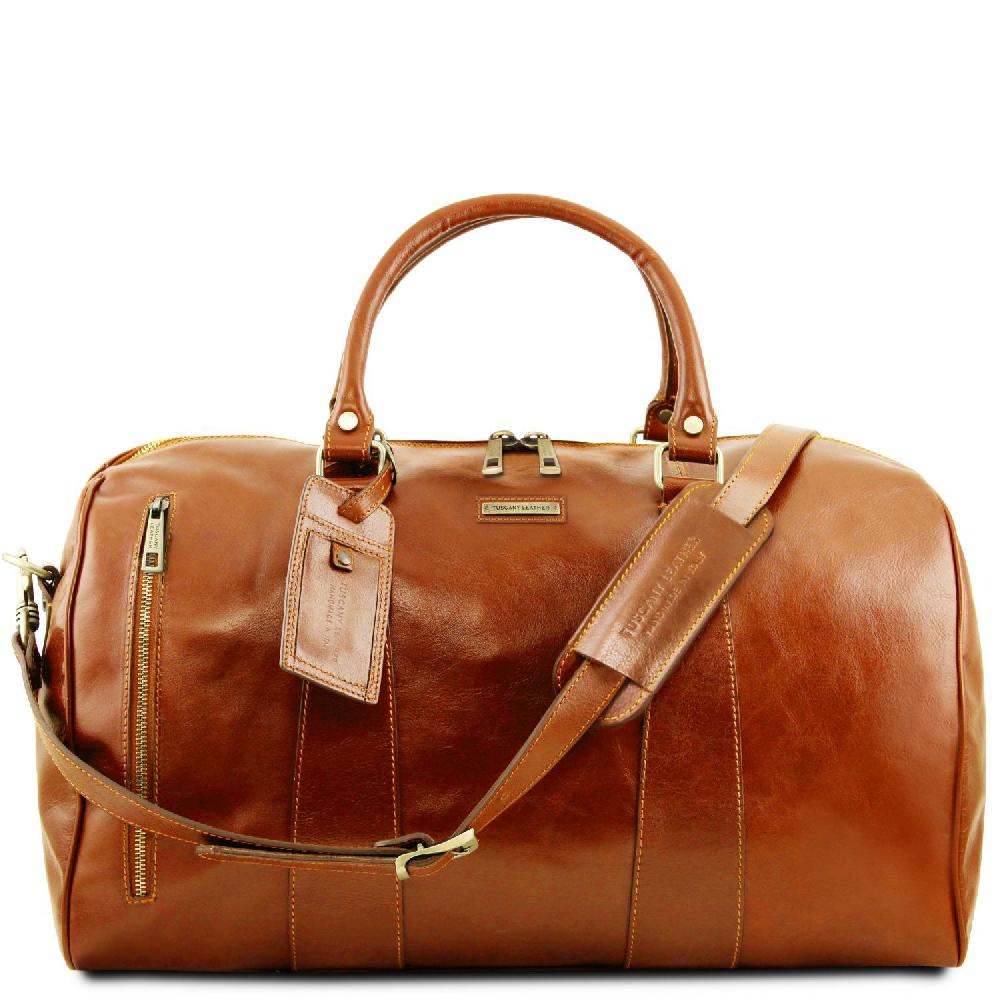 Tuscany Leather Borsone da Viaggio in Pelle - Misura Grande