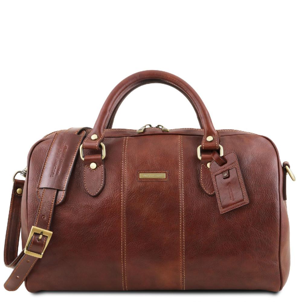 Tuscany Leather Borsone da Viaggio in Pelle - Misura Piccola
