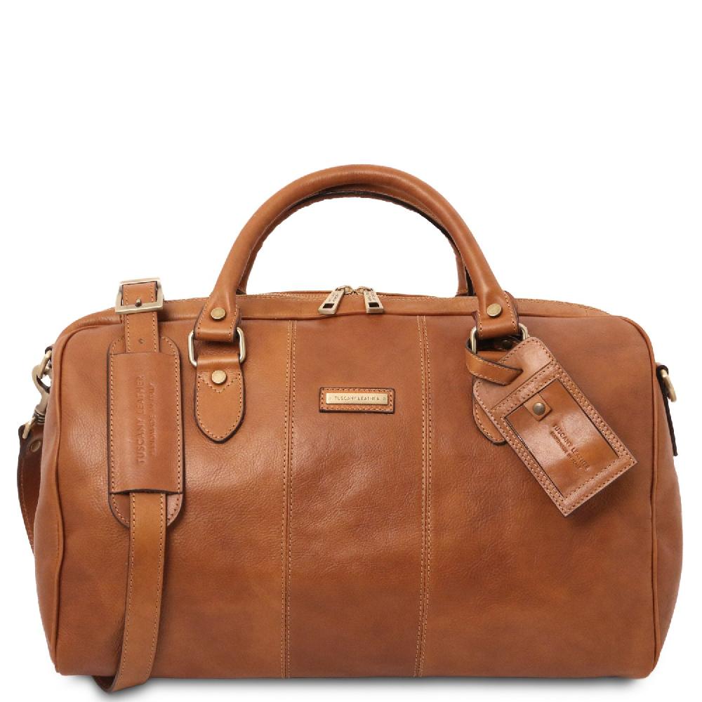 Tuscany Leather Borsone da Viaggio in Pelle - Misura Piccola Economico