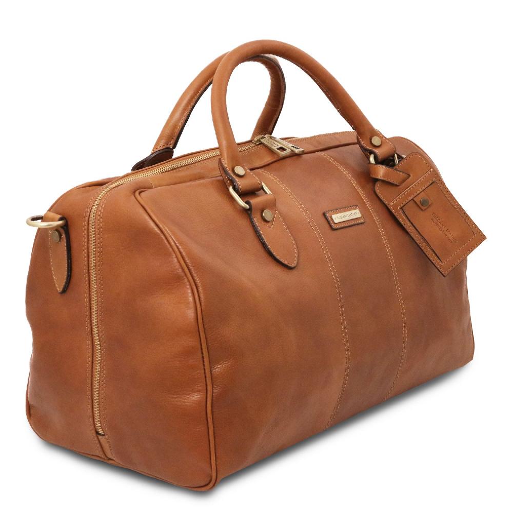Tuscany Leather Borsone da Viaggio in Pelle - Misura Piccola Economico