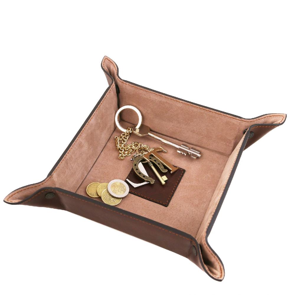 Tuscany Leather Esclusivo Svuotatasche in Pelle Misura Grande In Saldo