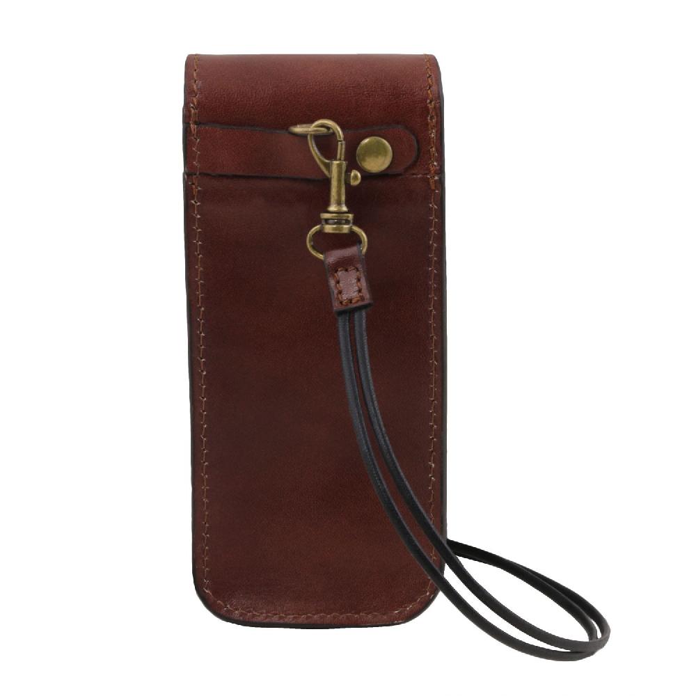 Tuscany Leather Esclusivo Portaocchiali/Portacellulare/porta Orologio a Tracolla in Pelle Sconto di tempo limitato