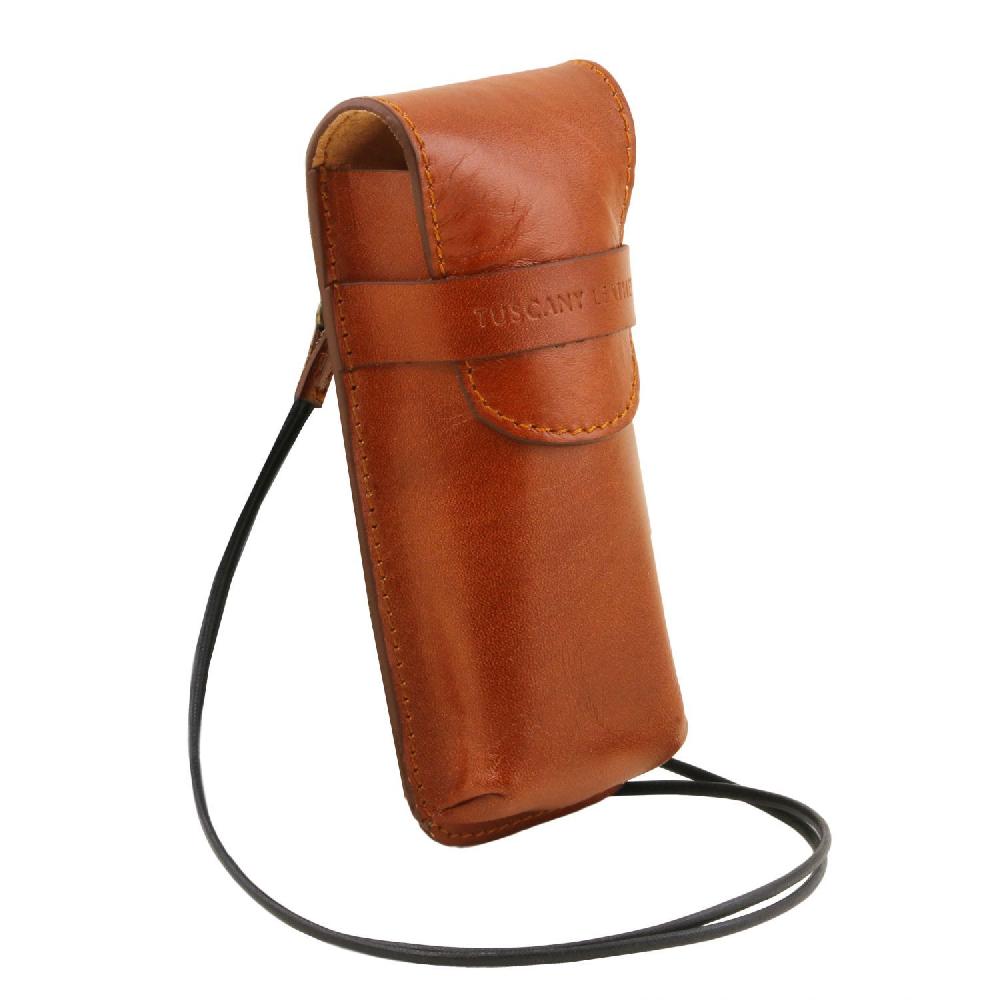 Tuscany Leather Esclusivo Portaocchiali/Portacellulare/porta Orologio a Tracolla in Pelle Negozio online di fabbrica