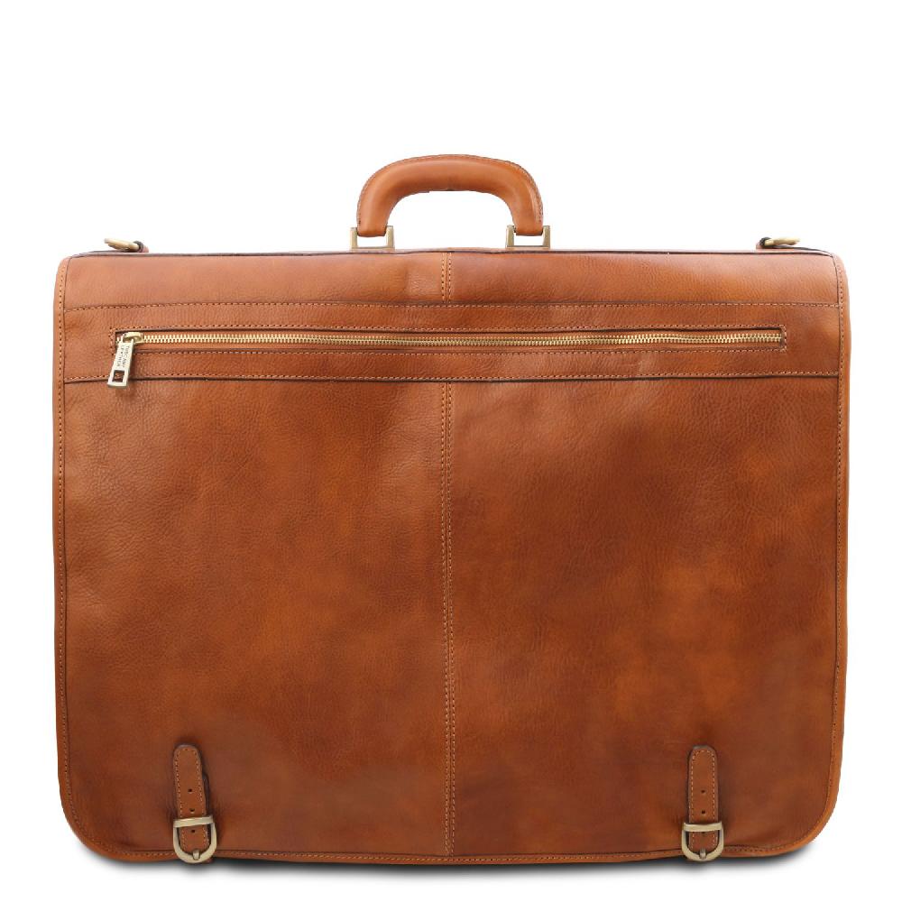 Tuscany Leather Porta Abiti in Pelle con Tascone Davanti Black Friday