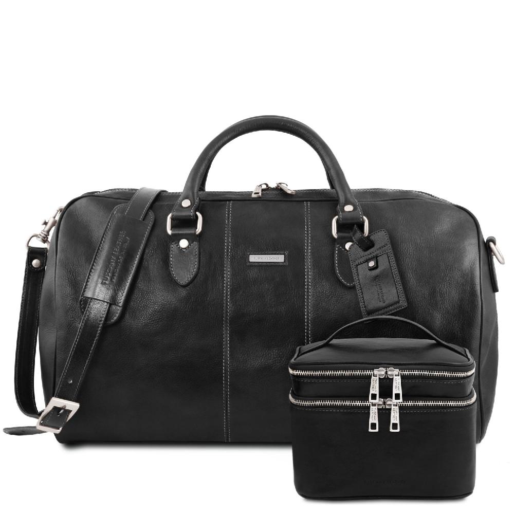 Tuscany Leather Borsone da Viaggio in Pelle e Beauty Case in Pelle Offerta Anniversario