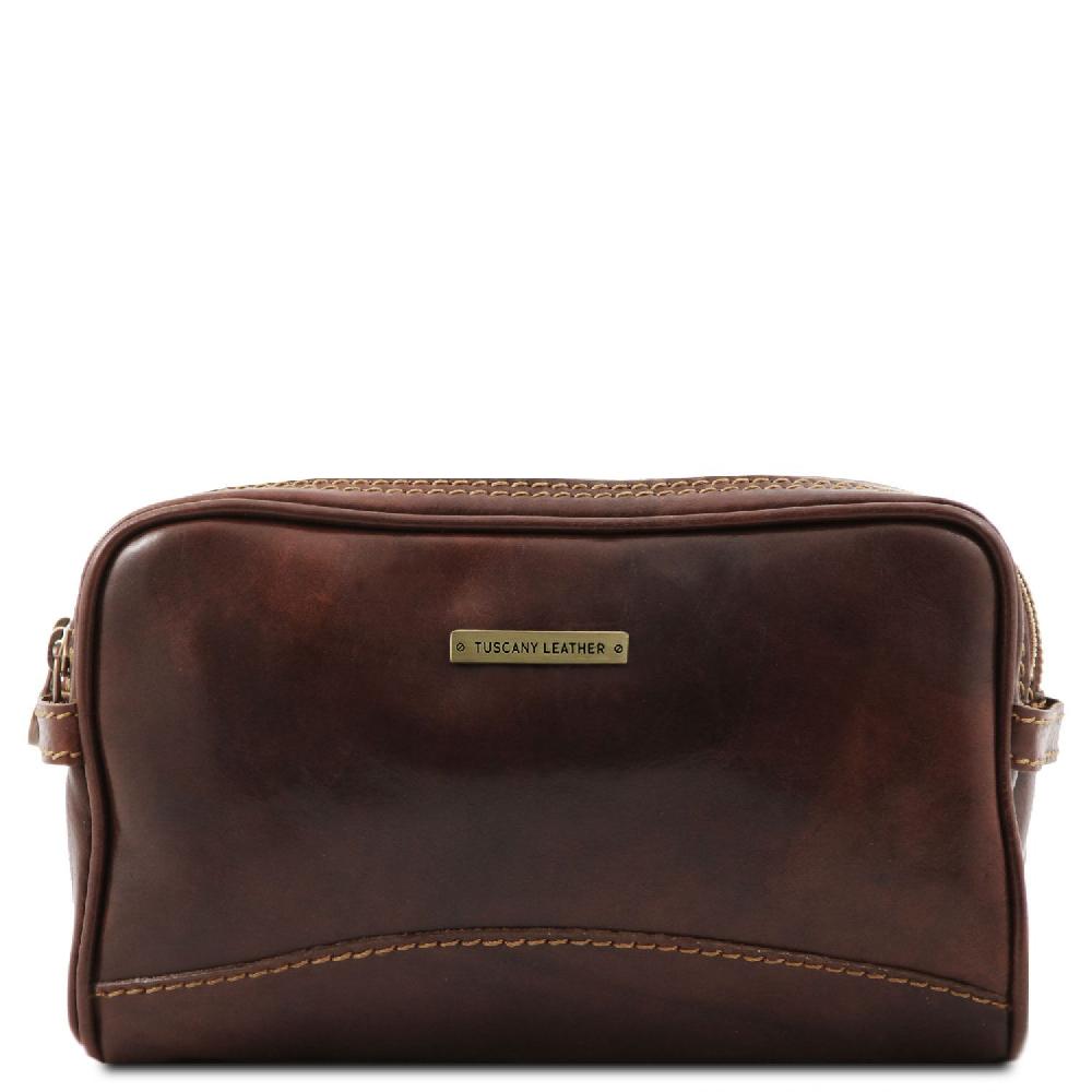 Tuscany Leather Beauty Case in Pelle Prezzo basso