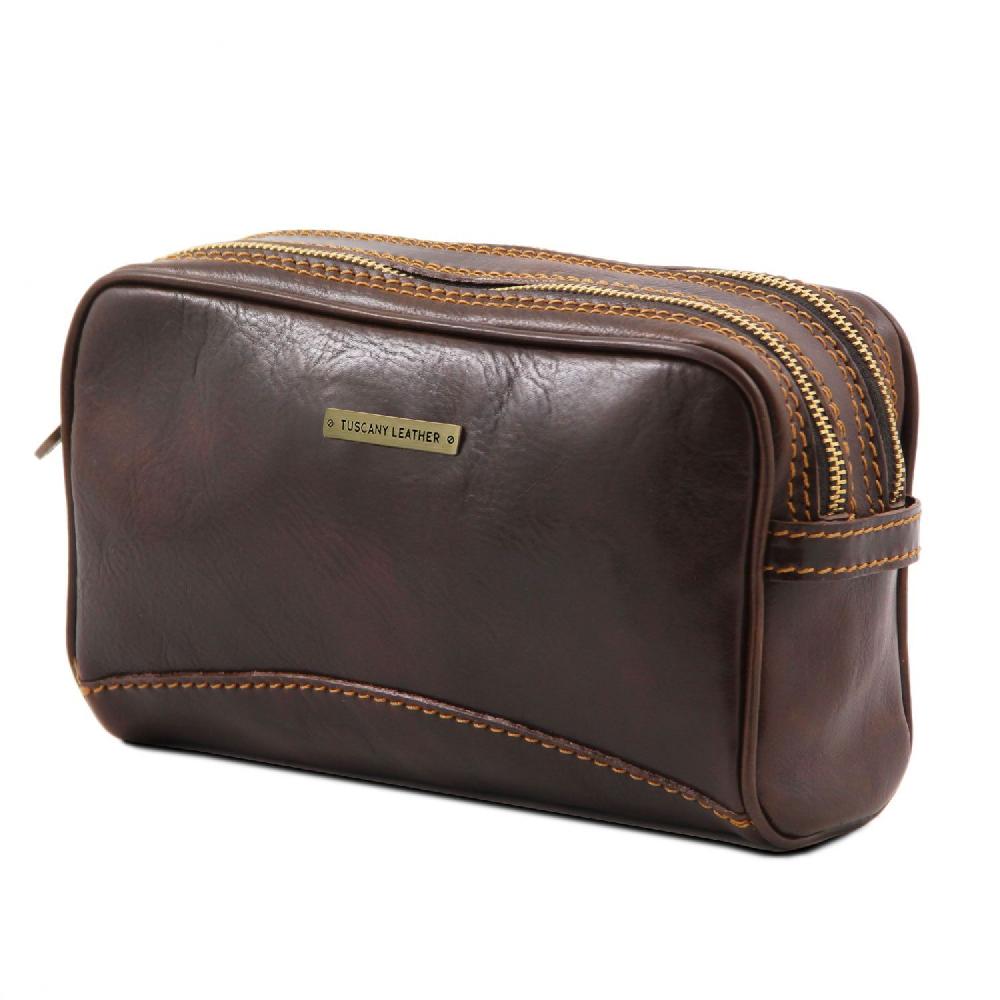 Tuscany Leather Beauty Case in Pelle Prezzo basso