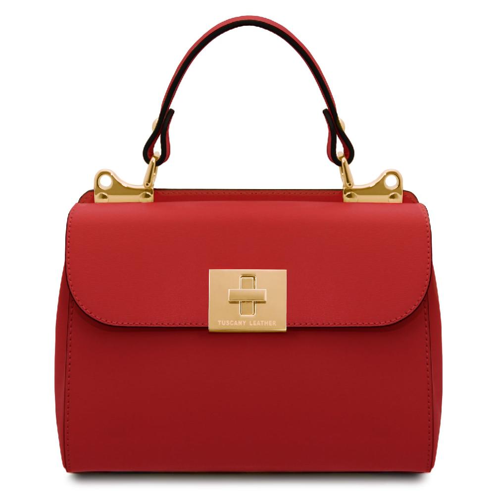 Tuscany Leather Borsa a Mano in Pelle Sostegno trimestrale