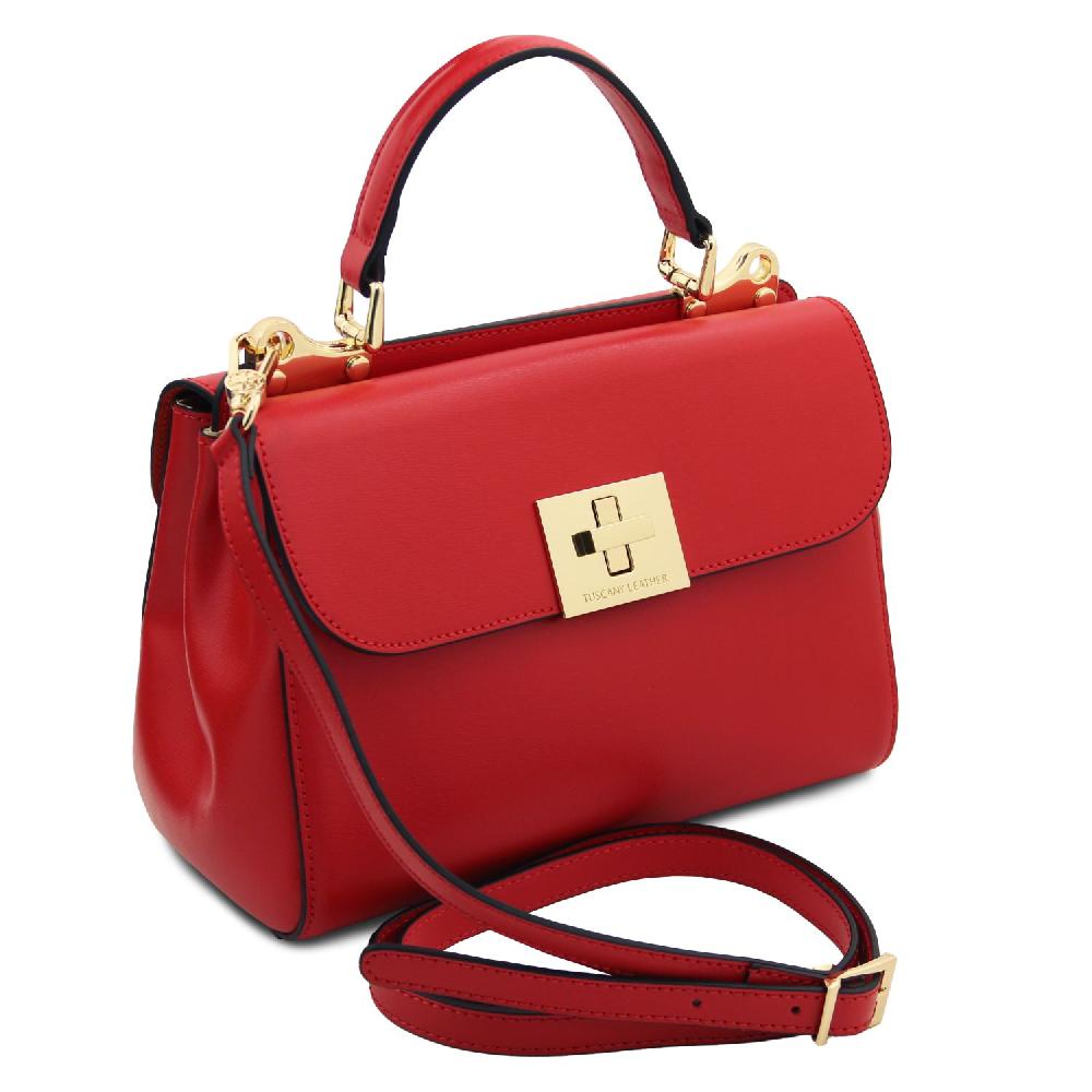 Tuscany Leather Borsa a Mano in Pelle Sostegno trimestrale