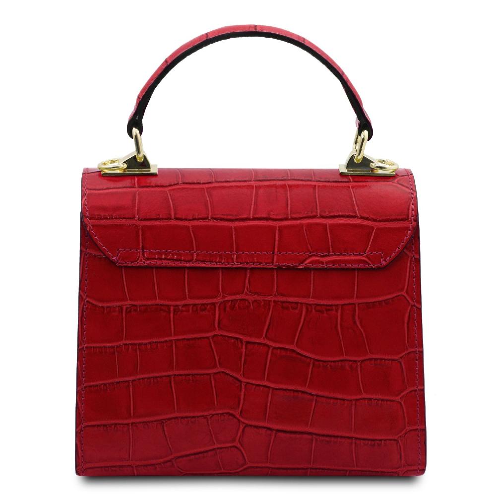 Tuscany Leather Borsa a Mano in Pelle Stampa Cocco Limitato a 3 giorni