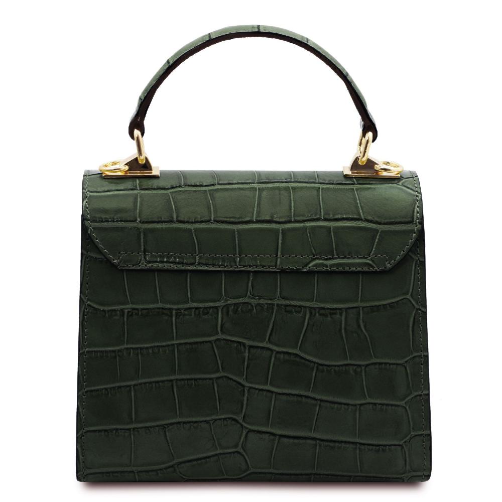 Tuscany Leather Borsa a Mano in Pelle Stampa Cocco Esporta salva