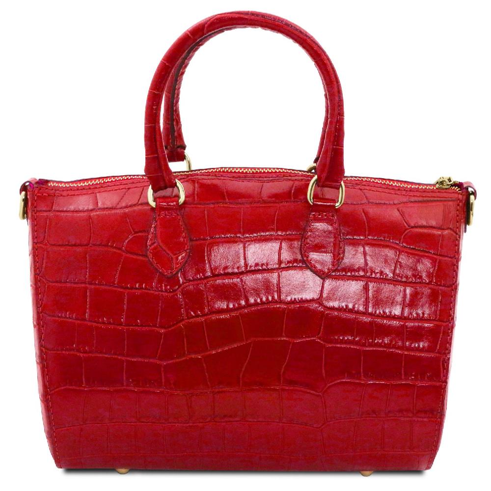 Tuscany Leather Bauletto in Pelle Stampa Cocco Sottocosto