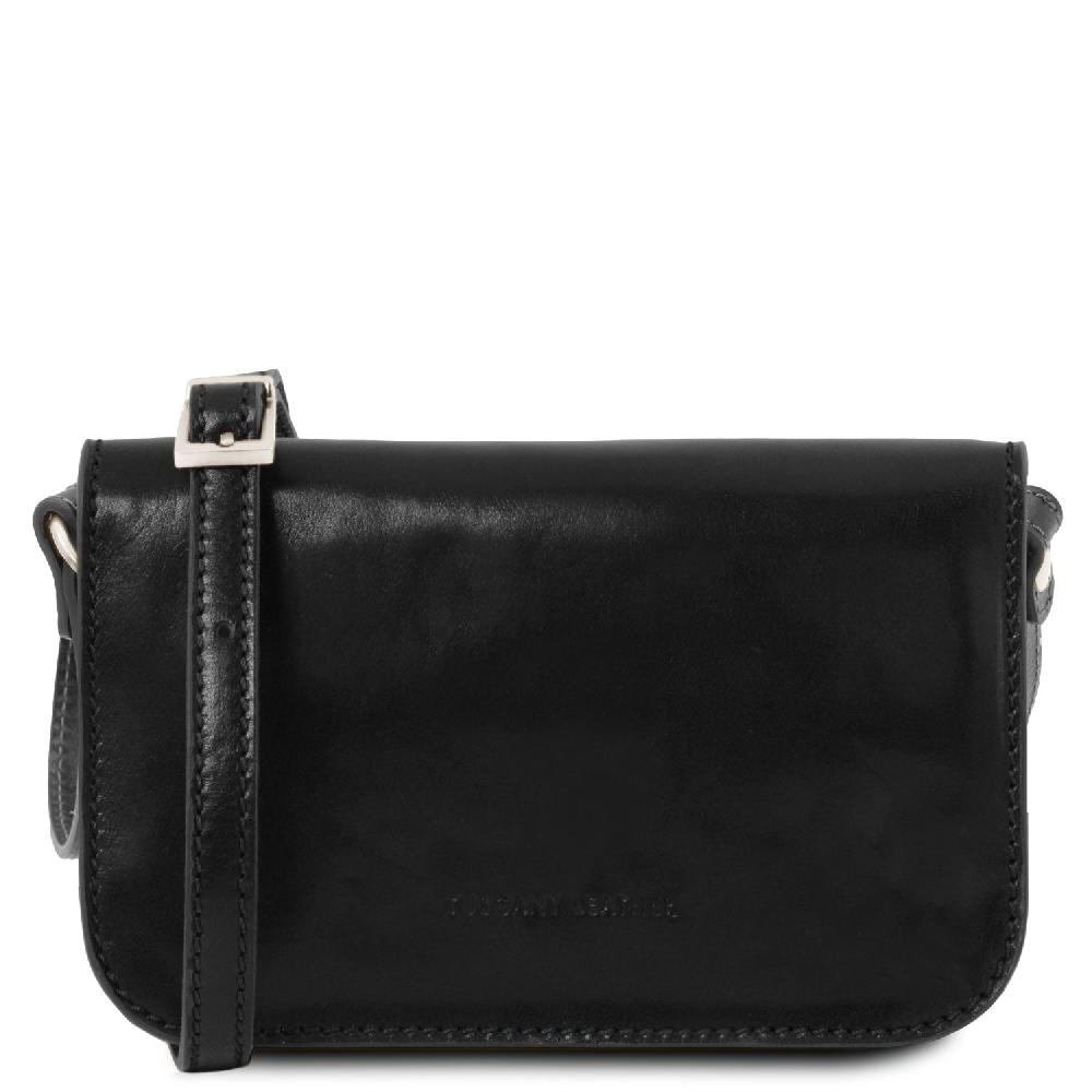 Tuscany Leather Tracollina in Pelle con Pattella Spedizione gratuita