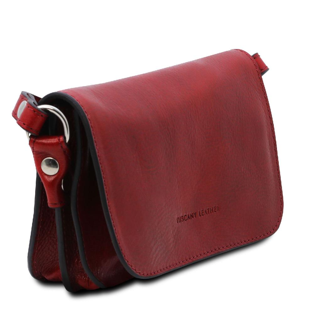 Tuscany Leather Tracollina in Pelle con Pattella Offerta speciale
