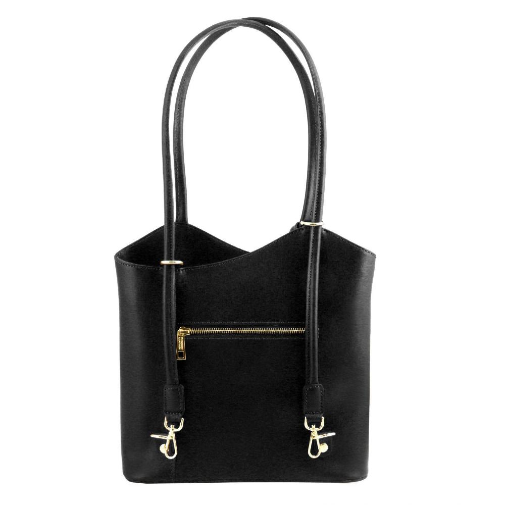 Tuscany Leather Borsa Donna Convertibile a Zaino in Pelle Saffiano Fornitura limitata